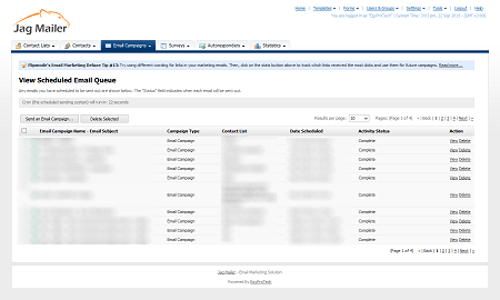 View Schduled EmailQueue